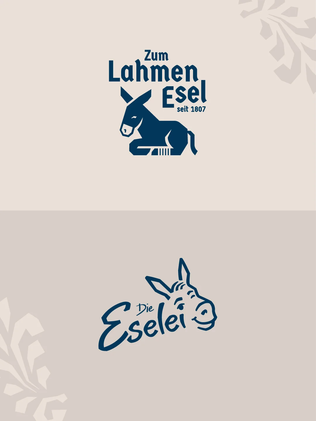 Logos von Zum Lahmen Esel und Die Eselei