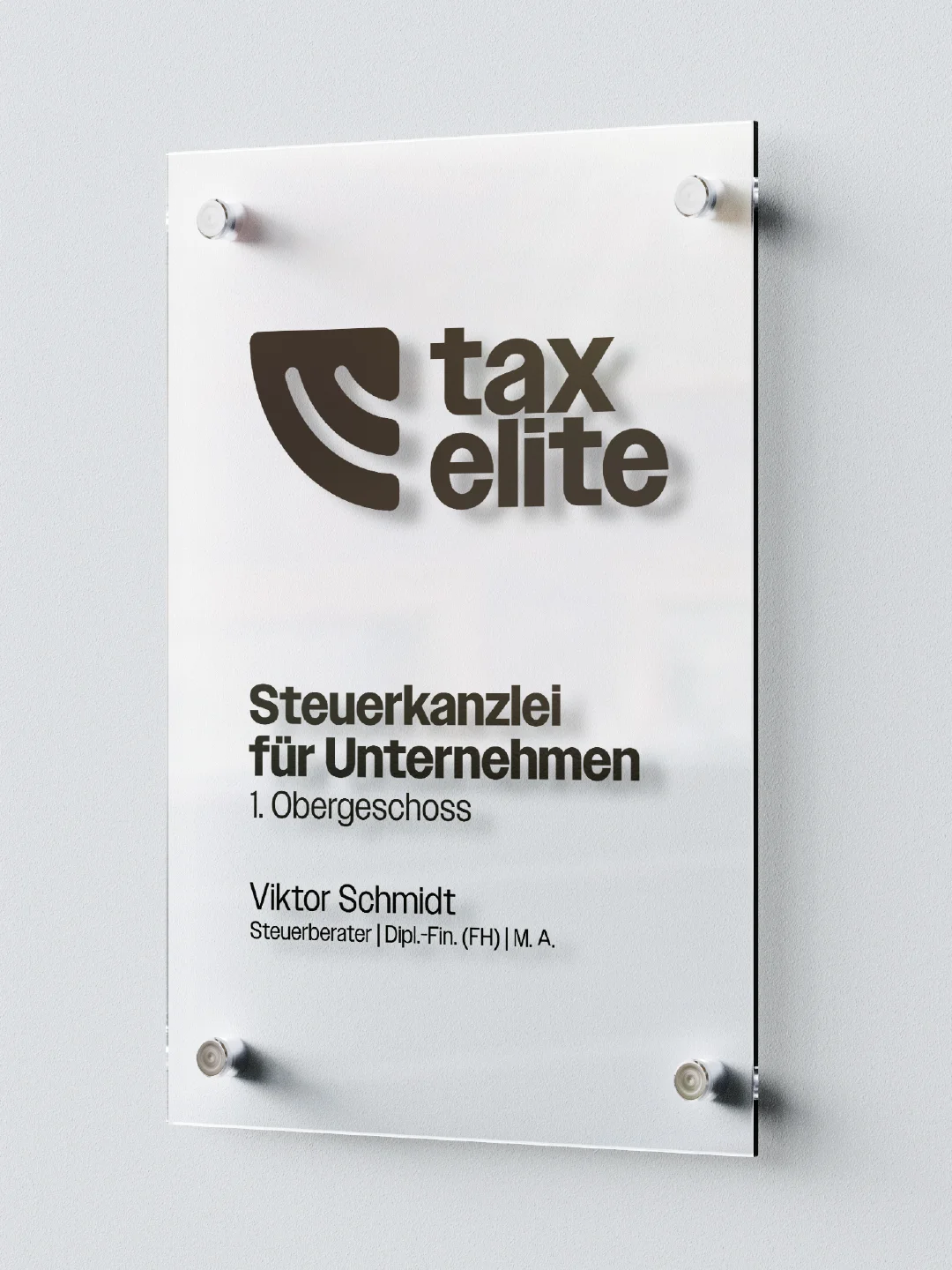 taxelite Praxisschild: Steuerkanzlei für Unternehmen